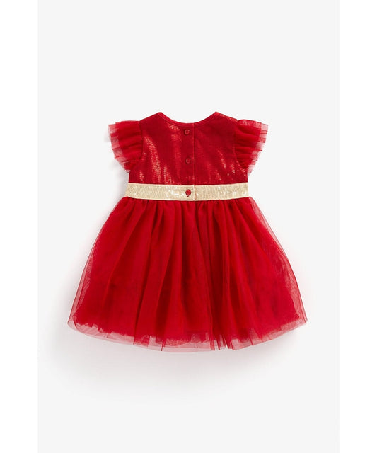 Red Sparkly Sequin Dress