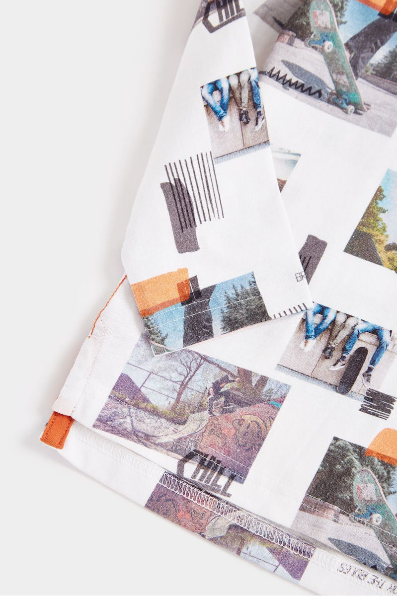 All-Over Photographic Print Long-Sleeve T-Shirt