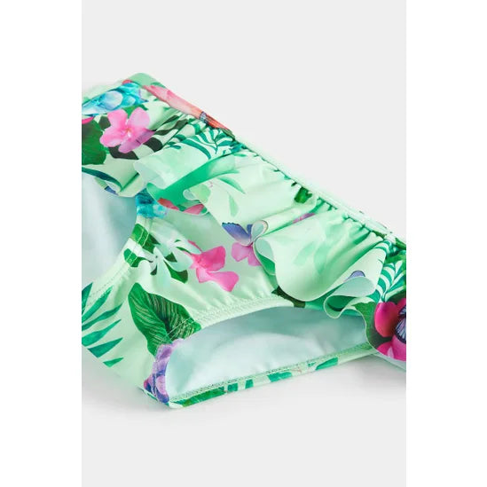 Floral Sunsafe Swim Set in Turquoise