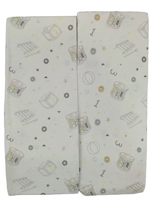 Teddys Toy 2Pk Cotbed Sheets