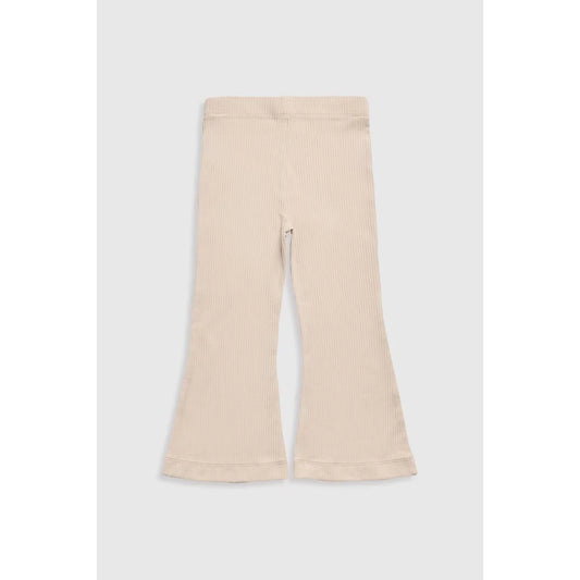 Stone Ribbed Flared Leggings