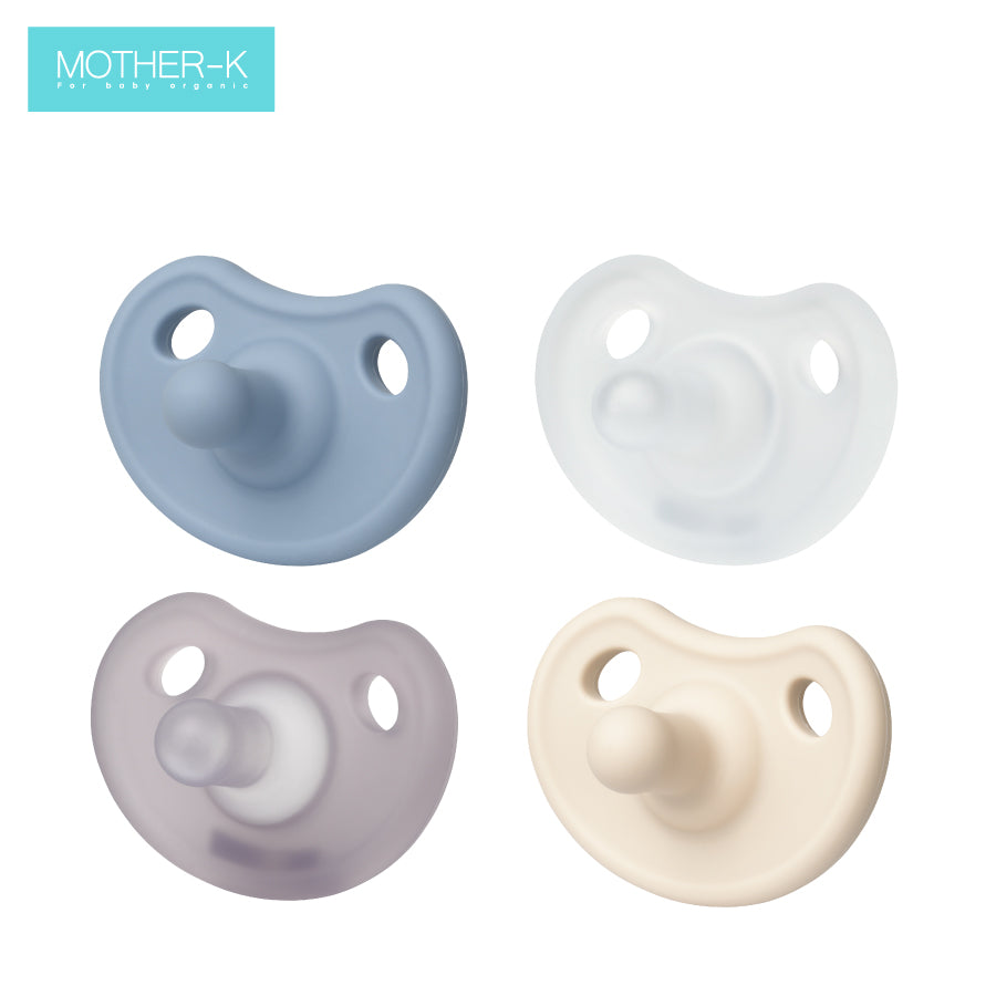 Mother-K Silicone Pacifier With Case Purple