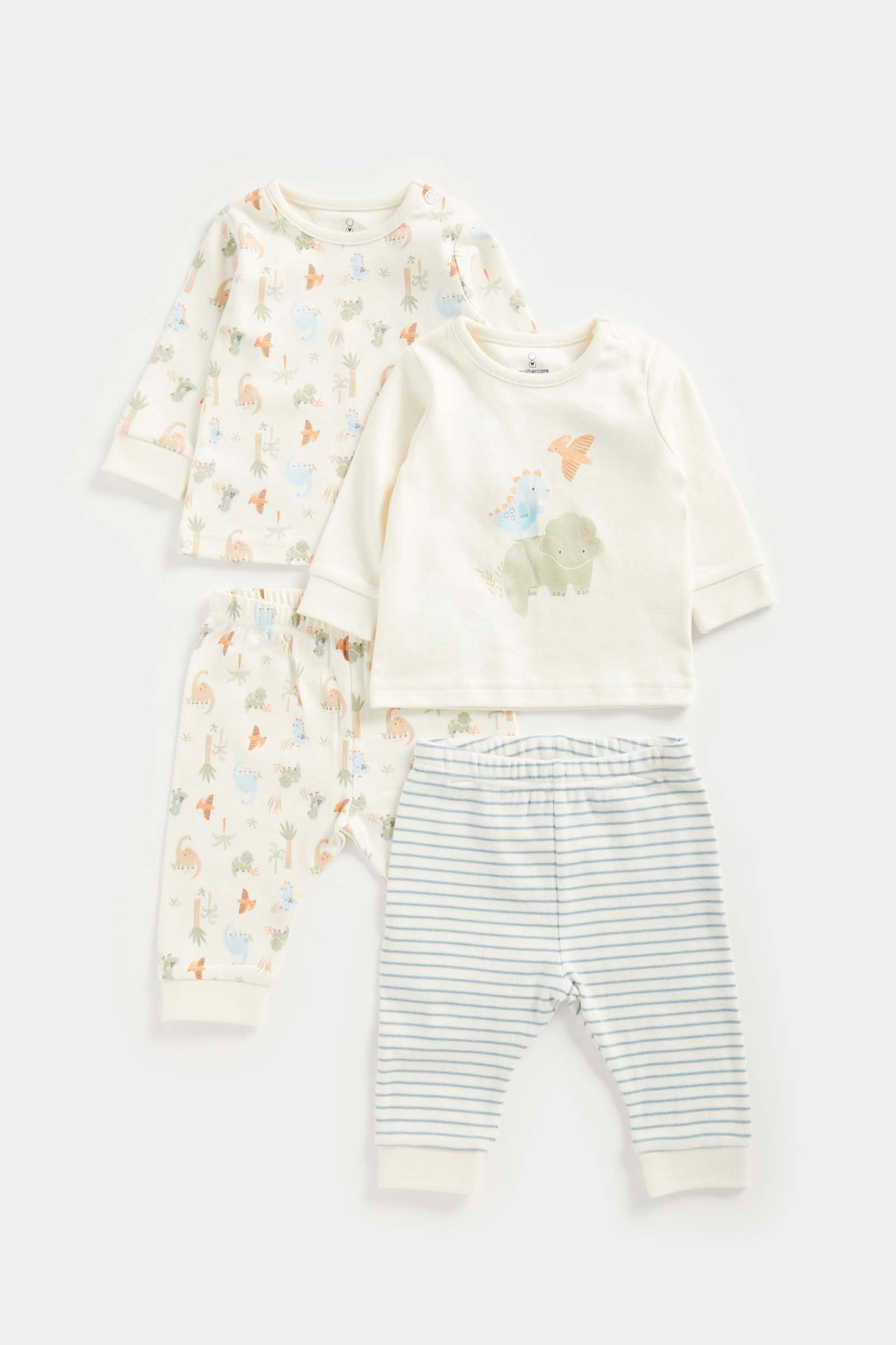 Dinosaur Baby Pyjamas - 2 Pack