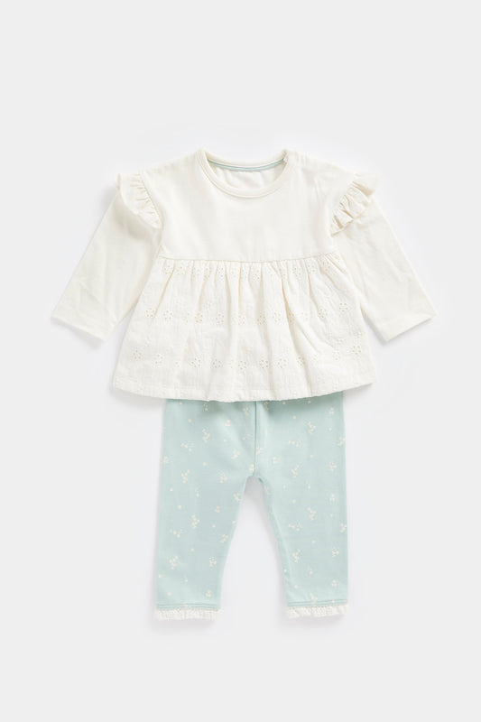 Newborn Girl Spring Blossom Top & Legging