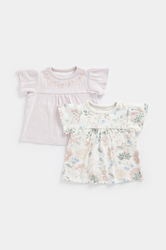 Newborn Girl Spring Blossom 2Pk Tops