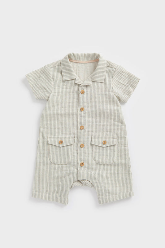 Newborn Boy Neutral Botanicals Romper
