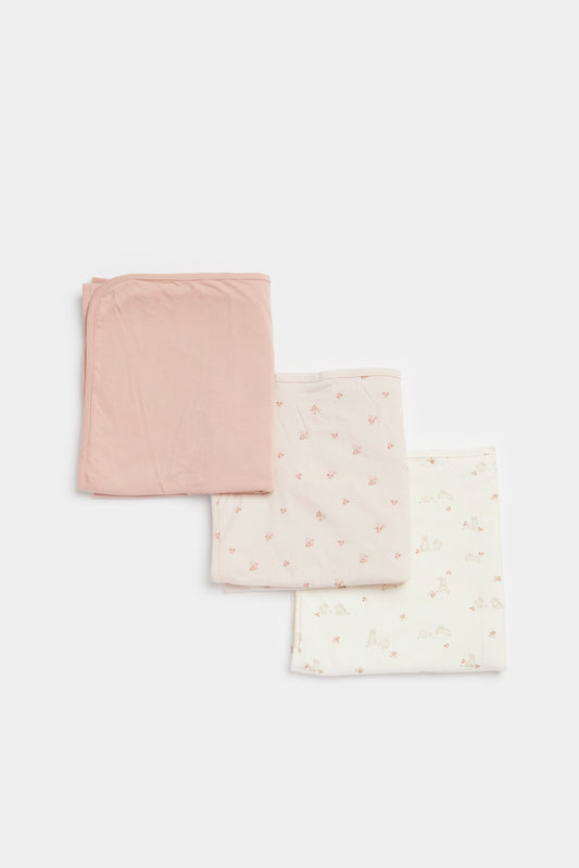 Girl Jersey Blanket 3Pk