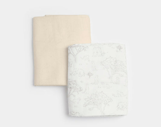 Unisex Xl Muslin Blanket 2Pk