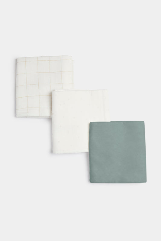 Unisex Contemporary Muslin Blanket 3Pk