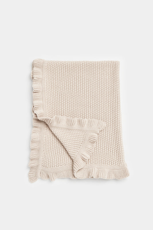 Essentials Knitted Blanket Neutral