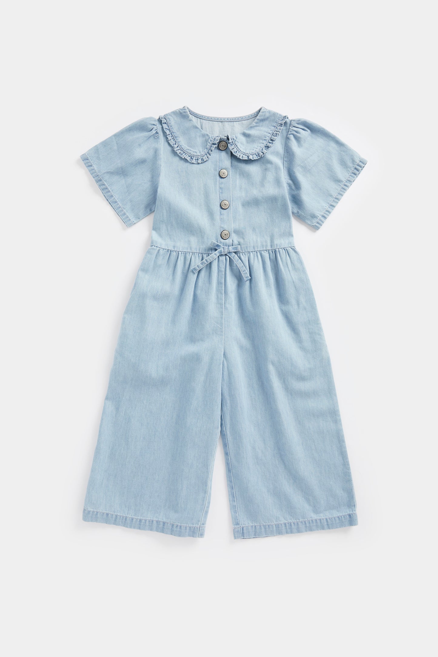 Denim Wide-Leg Jumpsuit