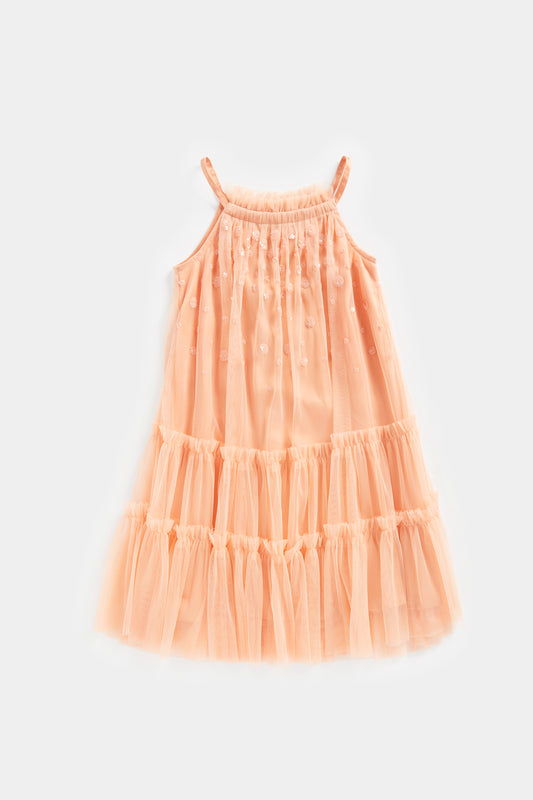Peach Occasion Dress