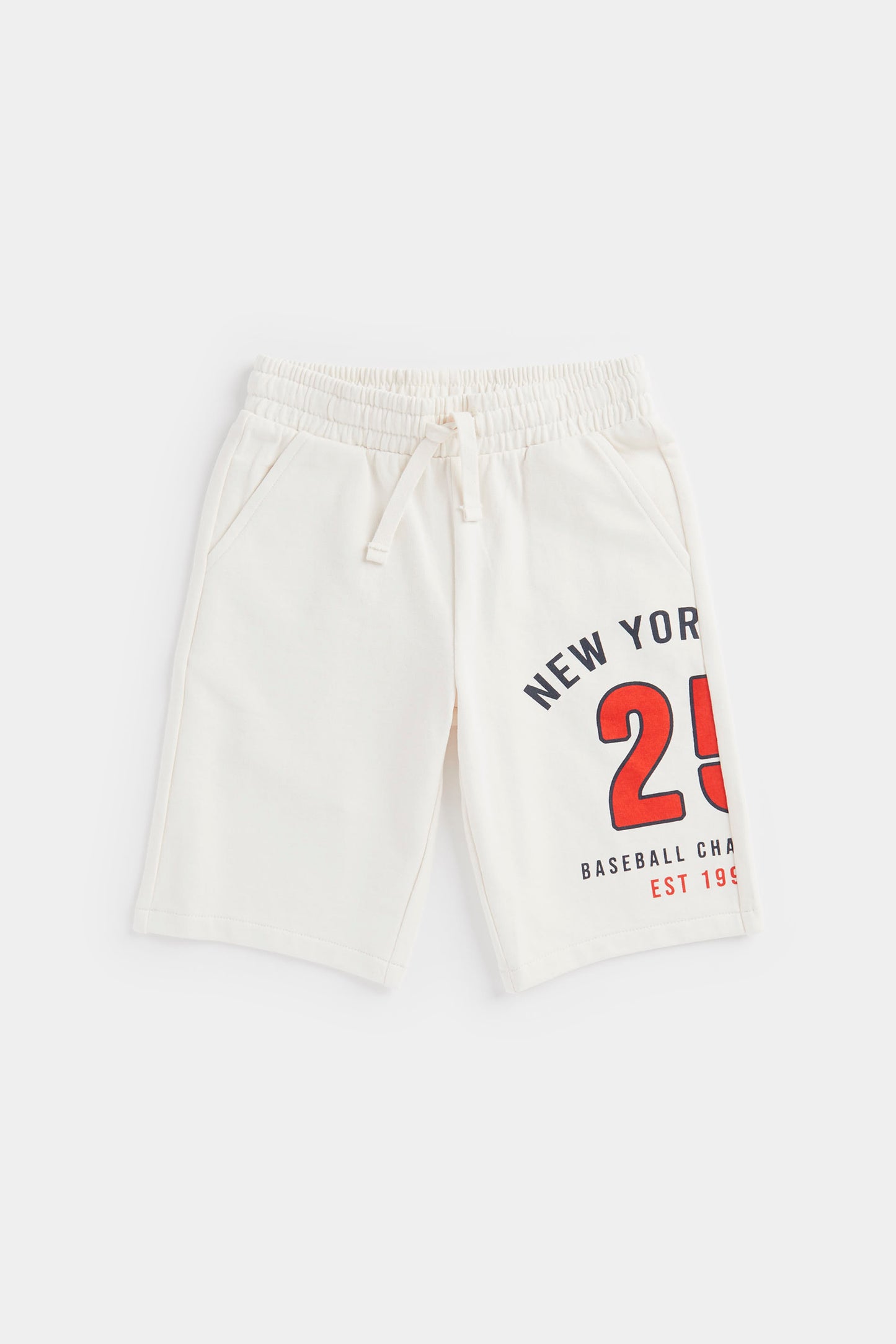 White NY Shorts