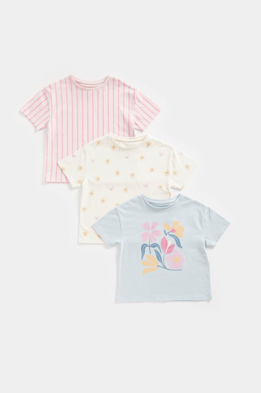 3 Pack Flower T-Shirts
