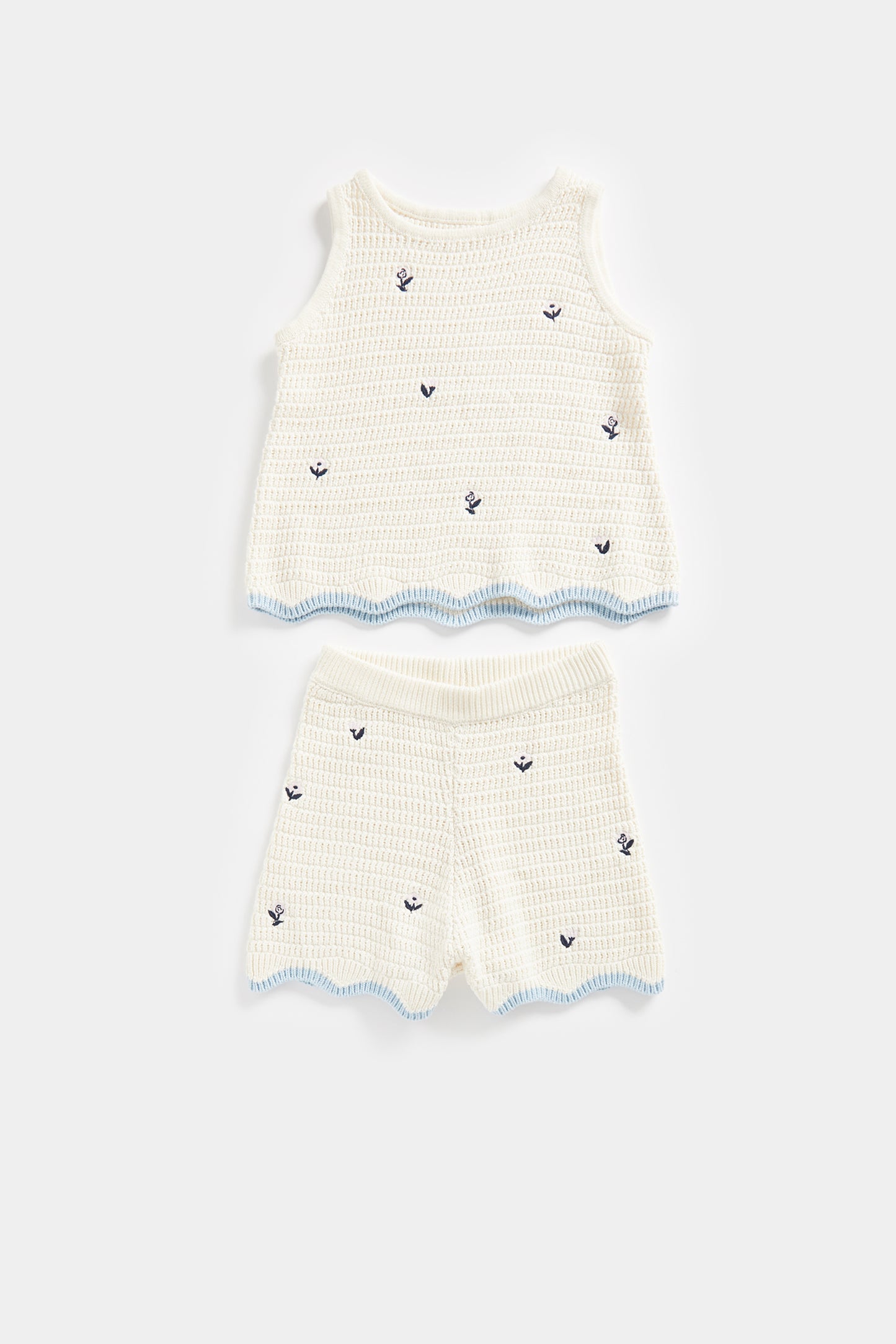 Crochet Top and Shorts Set