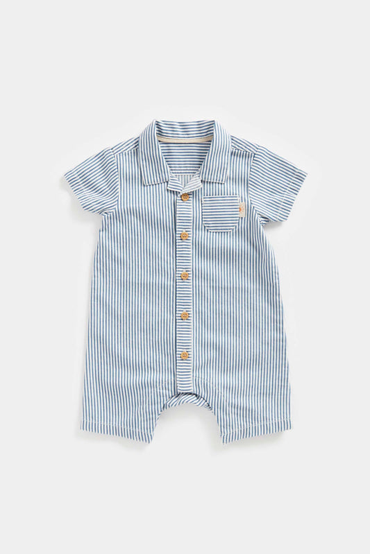 Newborn Boys On Safari Shirt Romper