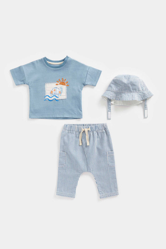 Newborn Boys On Safari Short Sleeve T-Shirt & Trouser