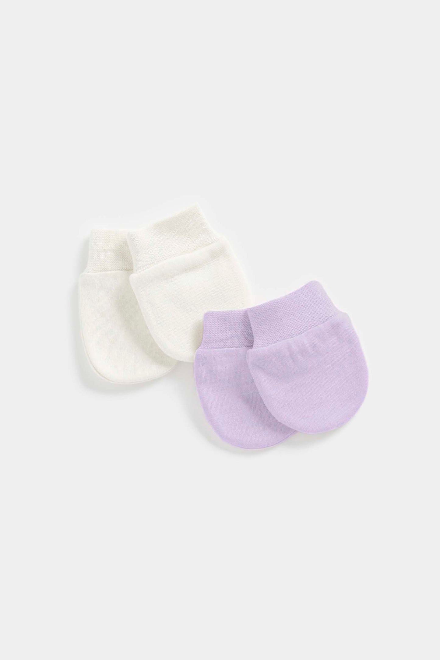 Newborn Girl Patchwork Floral 2Pk Mitts