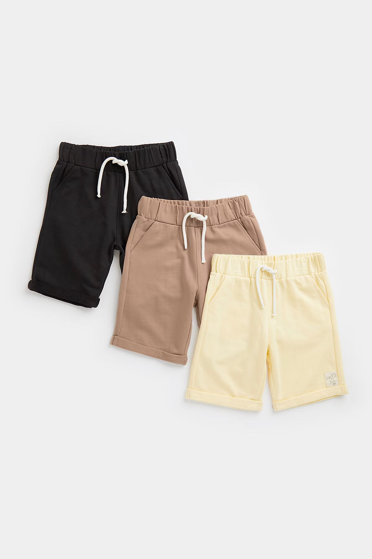 Mini Boys Chocolate & Citrus 3Pk Shorts