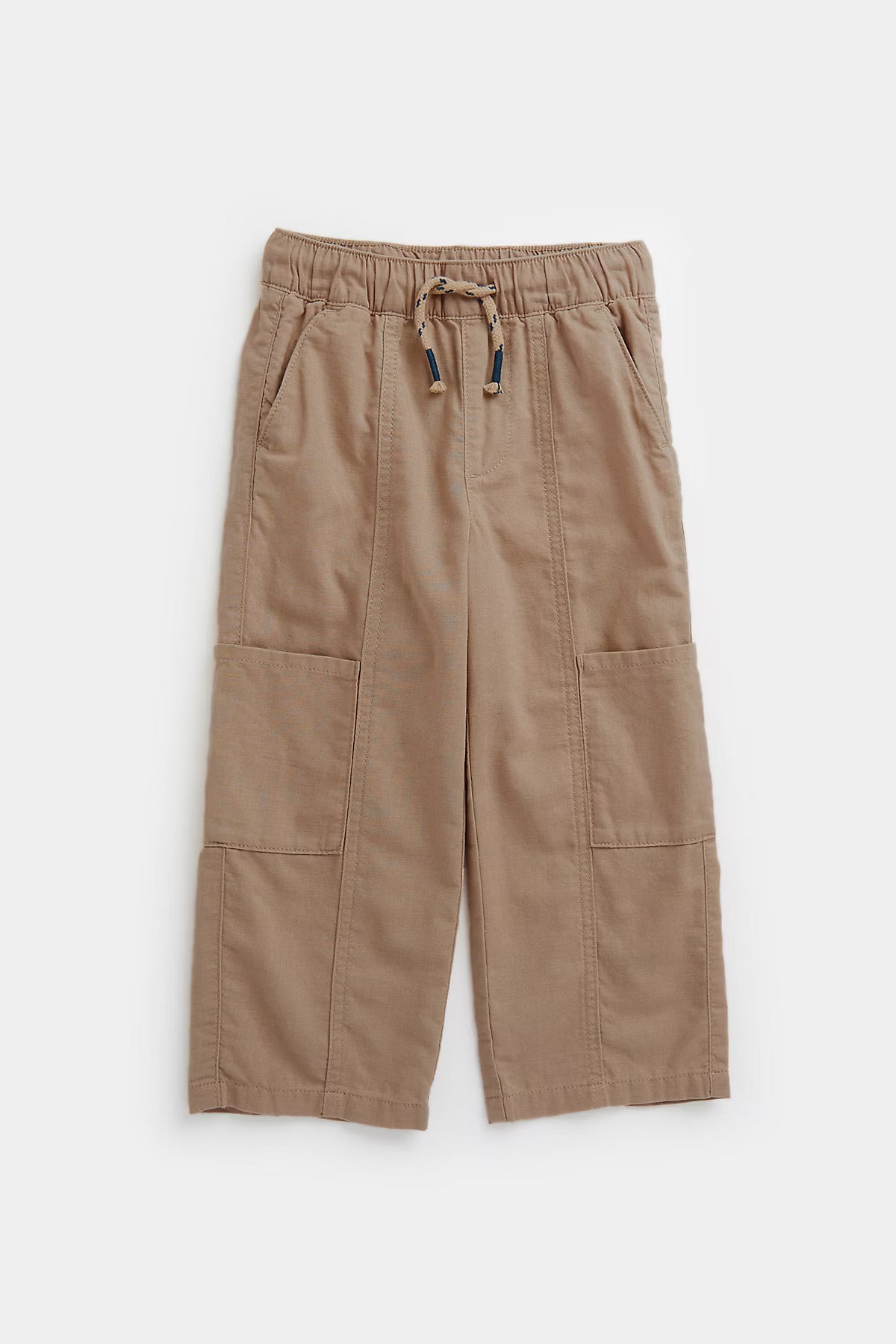 Mini Boys Chocolate & Citrus Linen Trouser