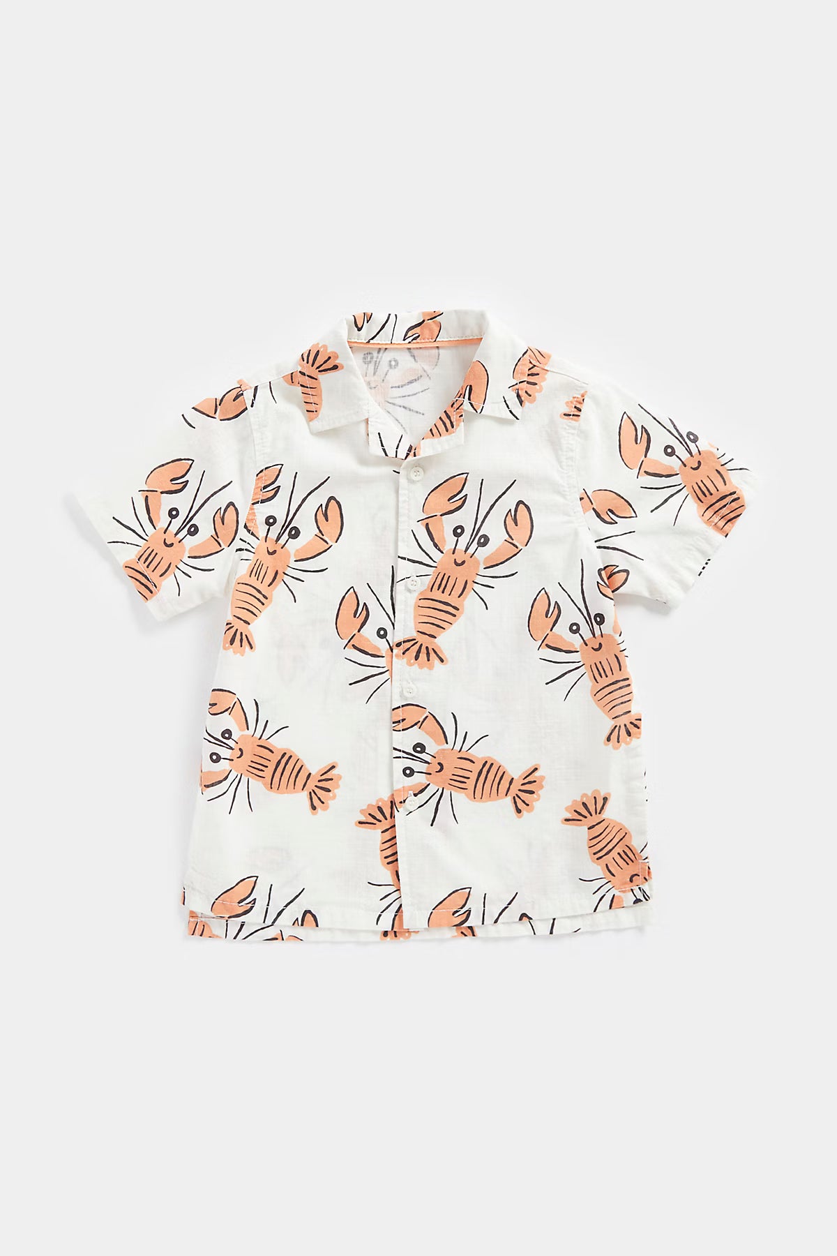 Mini Boys Vintage Lens Lobster Printed Shirt