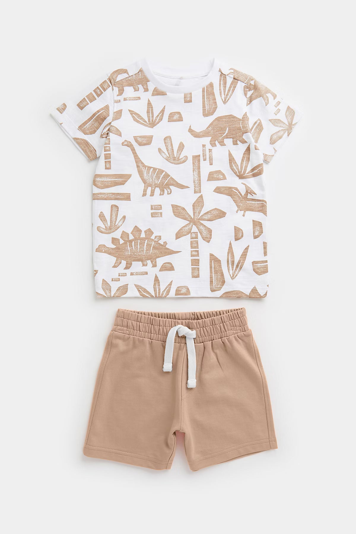 Mini Boys Dinosaur T-Shirt And Shorts Set