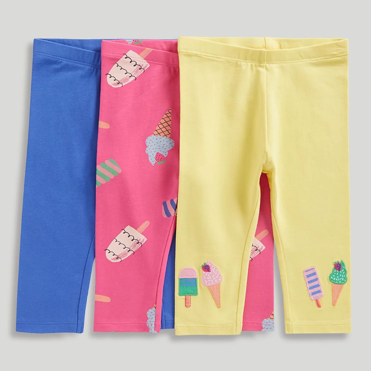 3 Pack Ice Cream Cropped Leggings