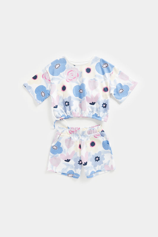 Floral Top and Shorts Set