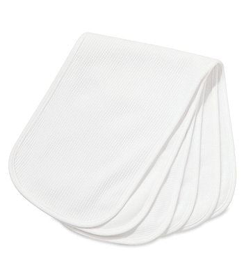 Burp Cloth 3Pk Textured White