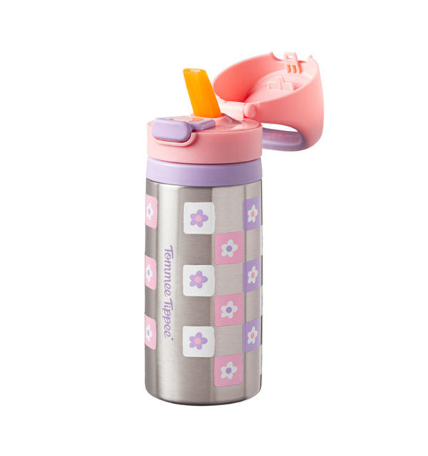 Tommee Tippee Ss On The Go Straw 18M+ 355Ml Girl