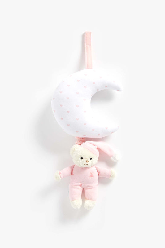 Pink Bedtime Bear Musical Pull