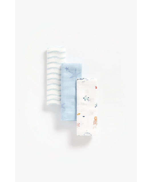 You,Me& The Sea 3Pk Muslins