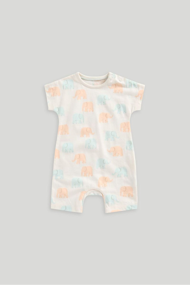 Newborn Unisex Elephants Romper