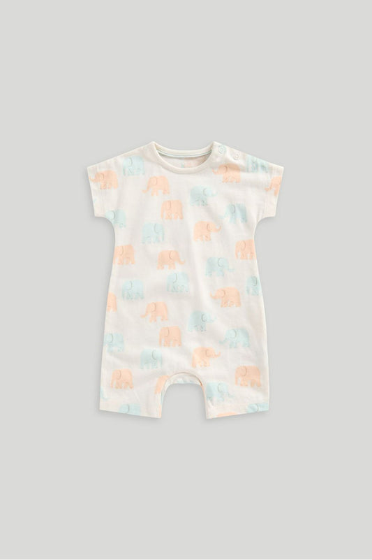 Newborn Unisex Elephants Romper