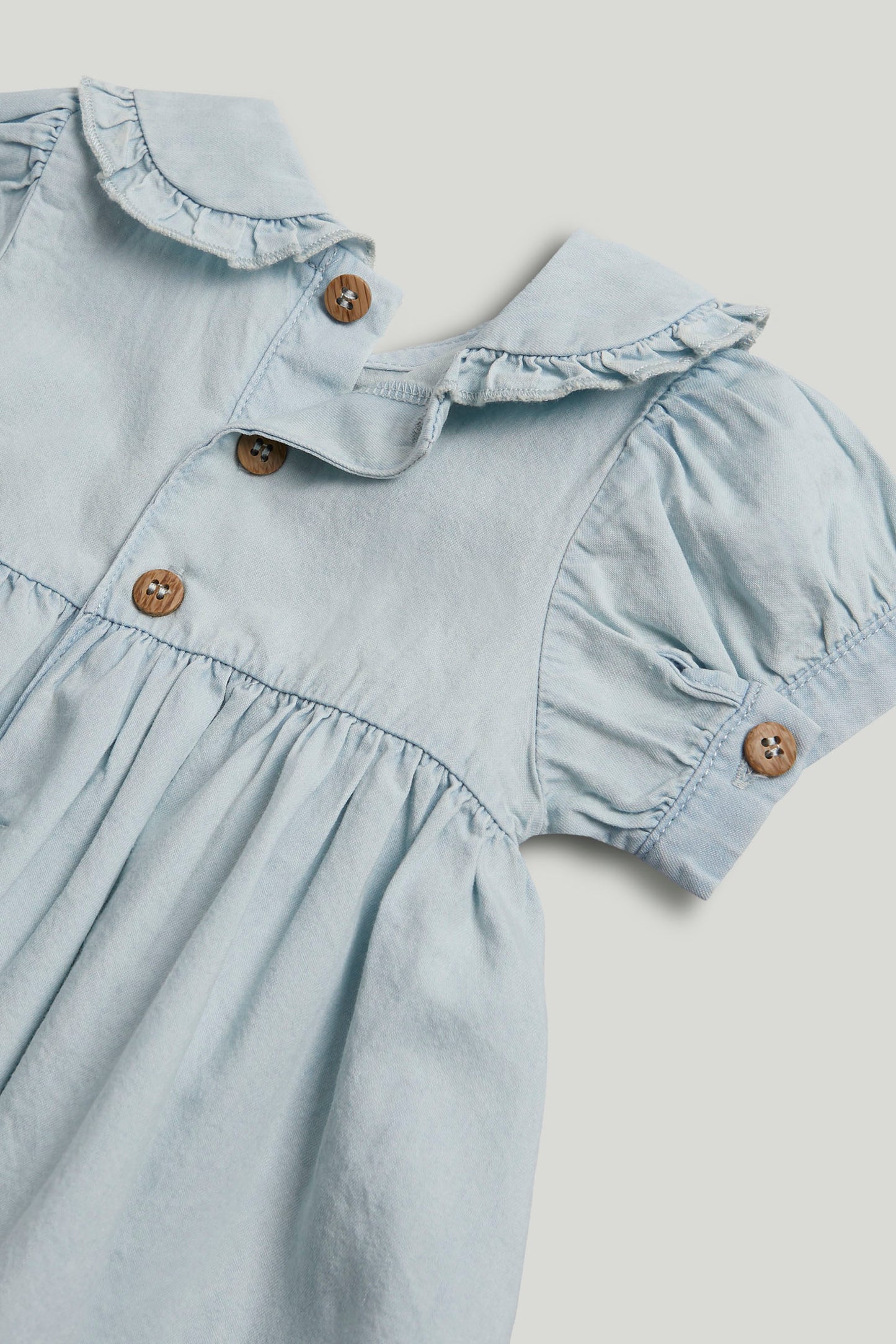 Blue Chambray Dress And Knickers