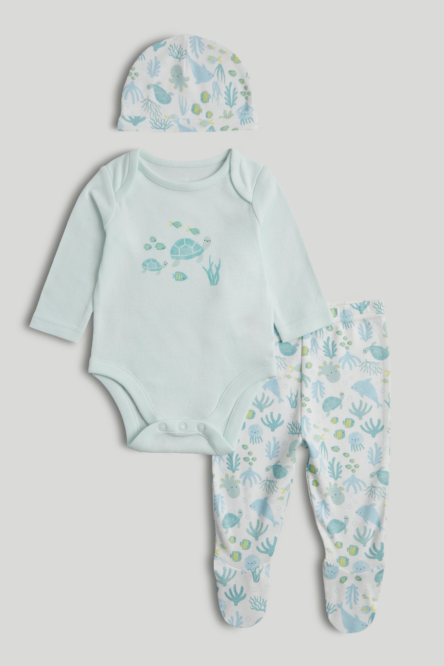 3-Piece Outfit Set-Ocean