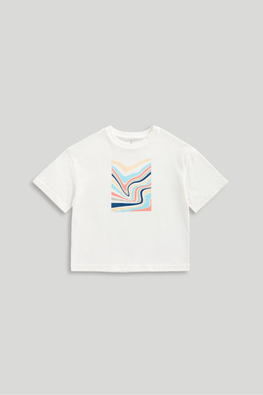 White Printed T-Shirt