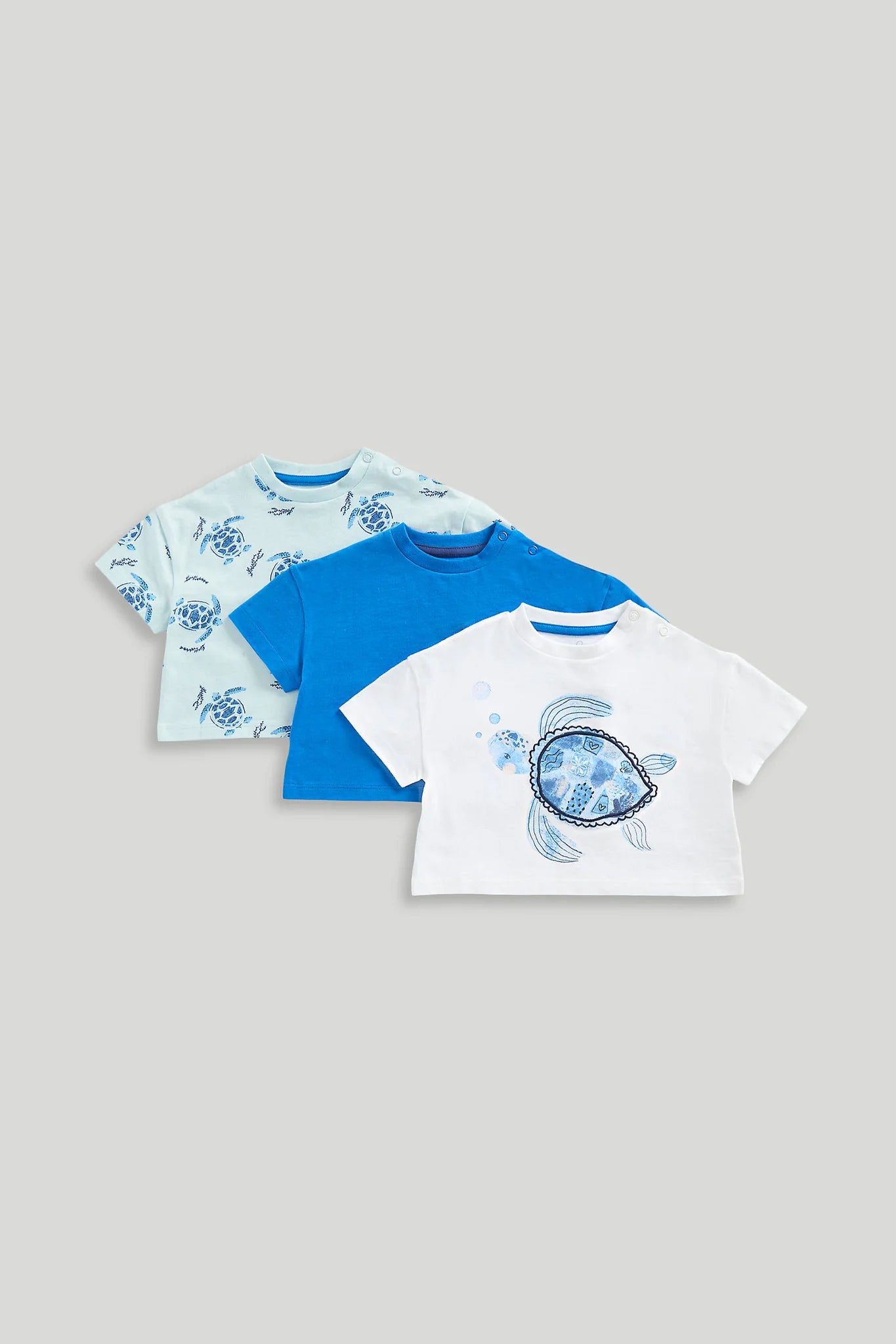 3 Pack Blue Turtle T-Shirts