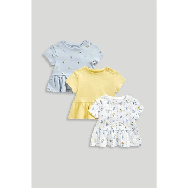 Floral T-Shirts - 3 Pack