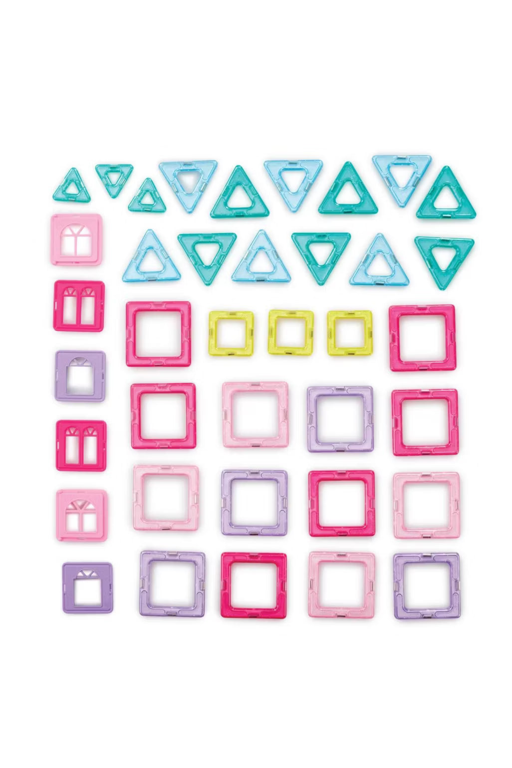 Magnimake 38 Piece Magnetic Tile Mansion Set