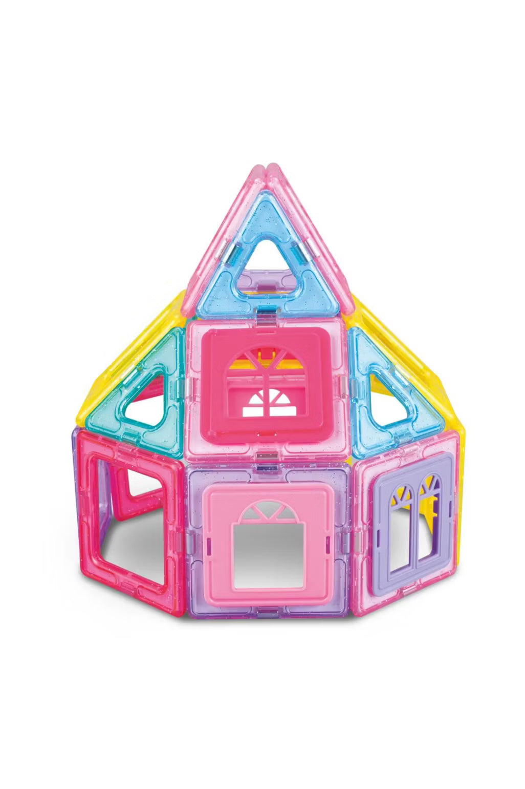 Magnimake 38 Piece Magnetic Tile Mansion Set