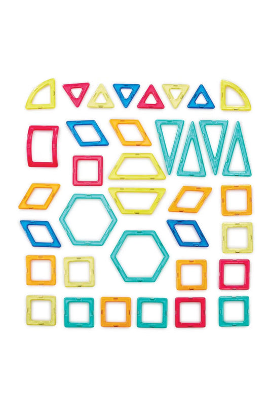 Magnimake 36 Piece Magnetic Tile Dinosaur Set