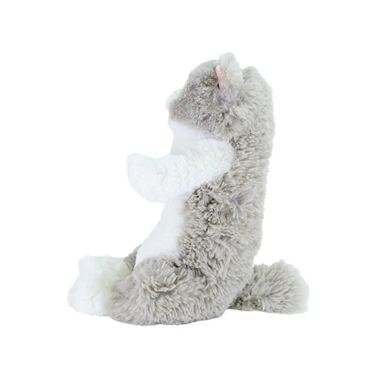 Gray Lap  Cat Sleeping Face Toy (Small)