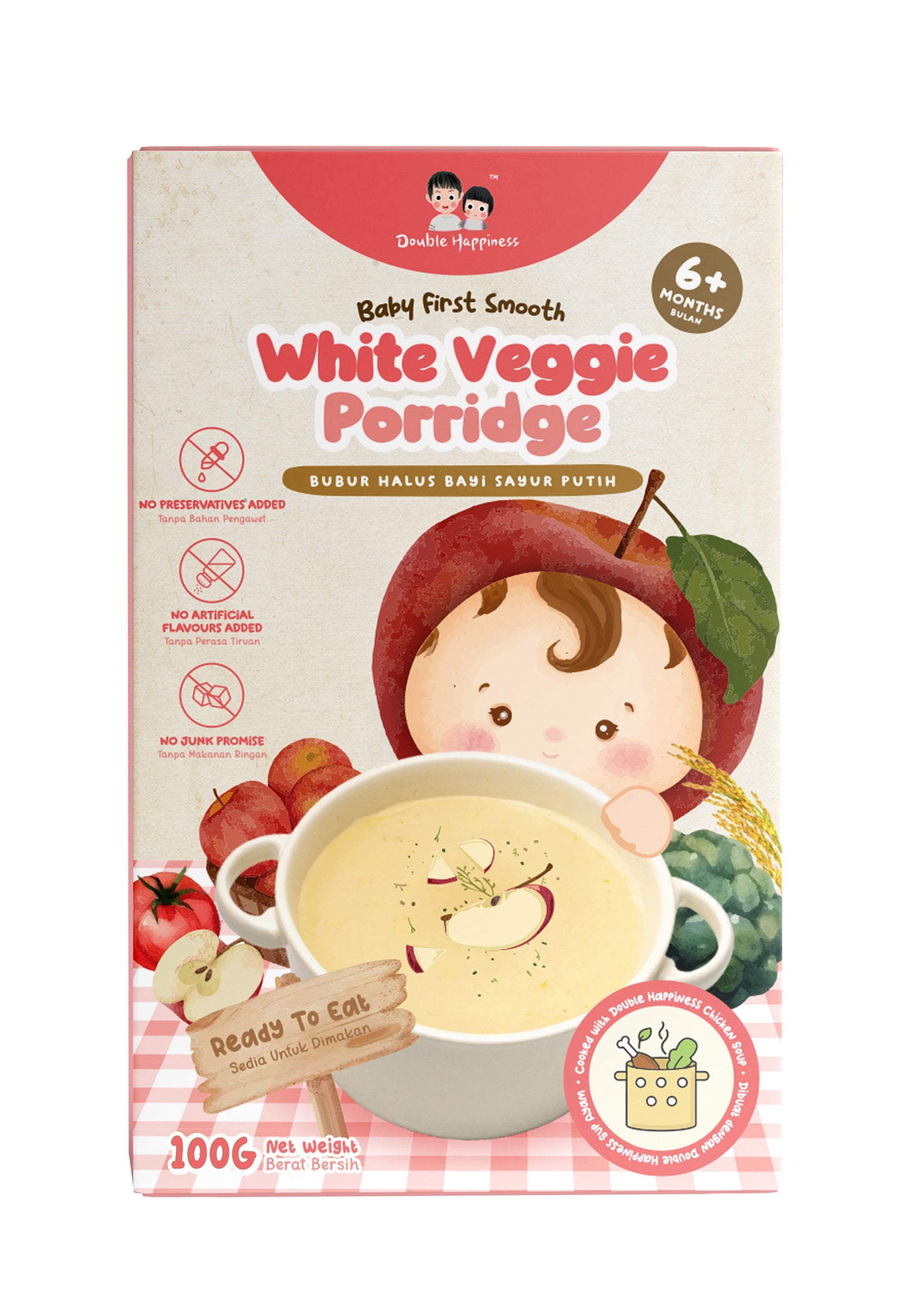 White Veggie Porridge 100G 6m+