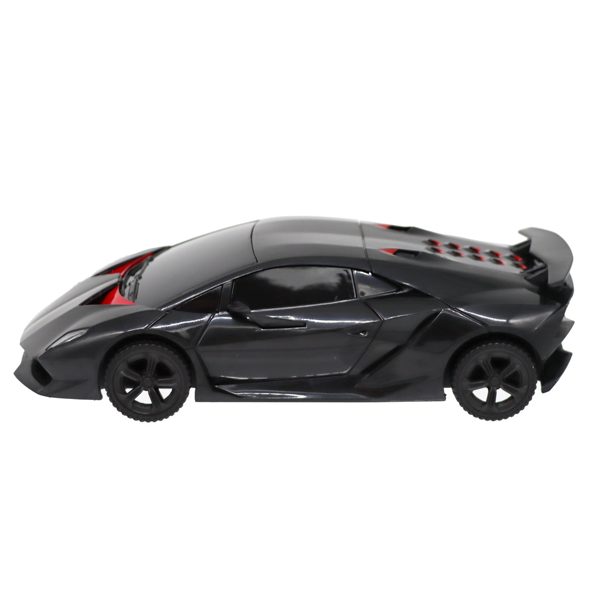 Friction Powered Black Lamborghini Sesto Elemento Car