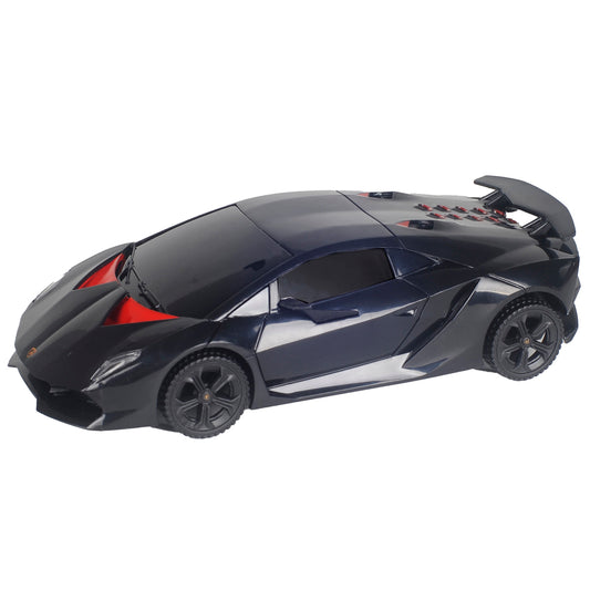 Friction Powered Black Lamborghini Sesto Elemento Car