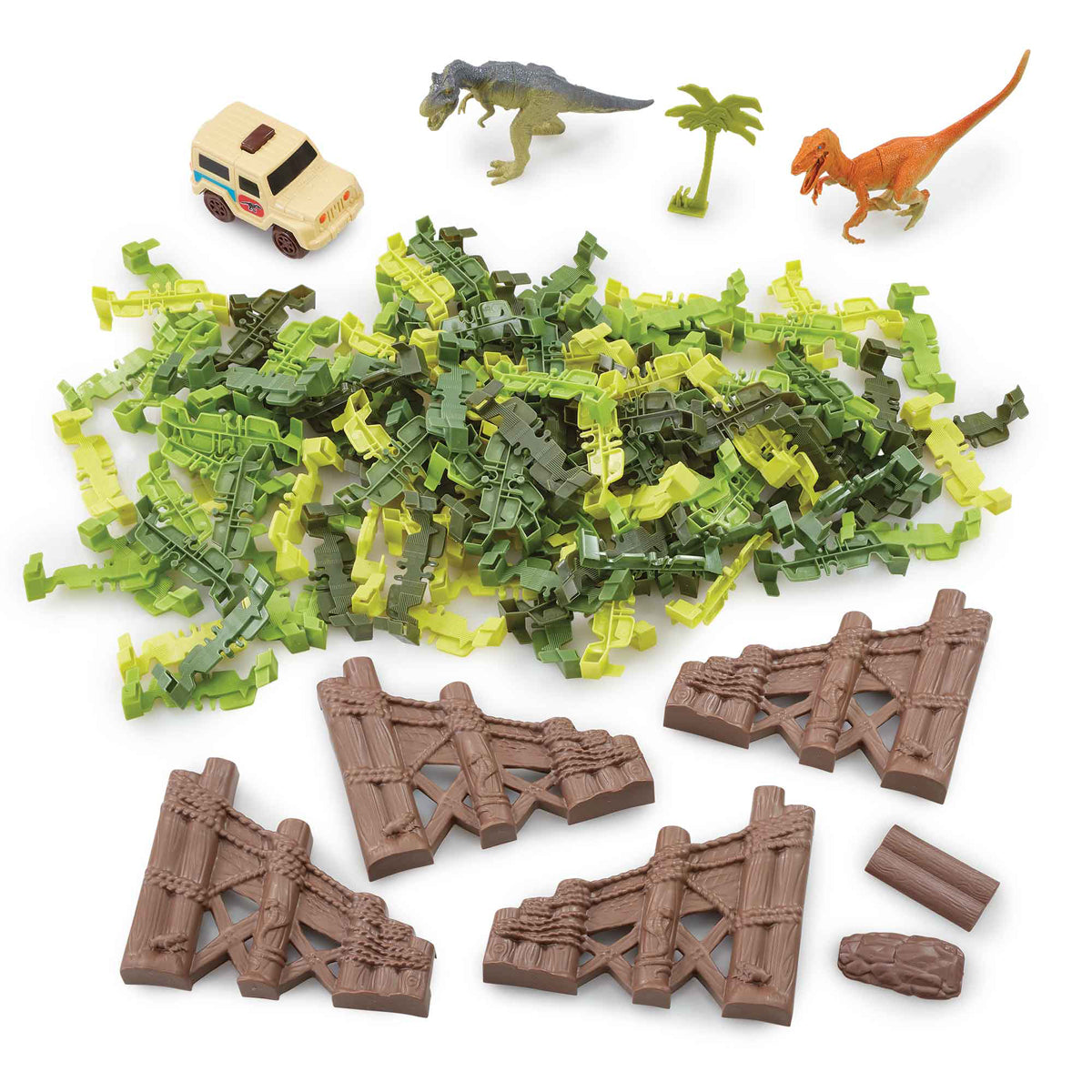 Totally Tracks Jurassic Adventure Race Track Set (120 Pieces)
