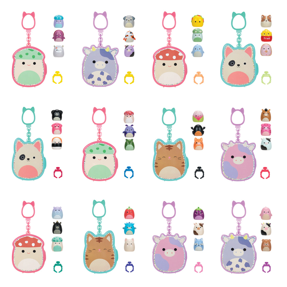 Original Squishmallows Squish-A-Longs Bag Clip