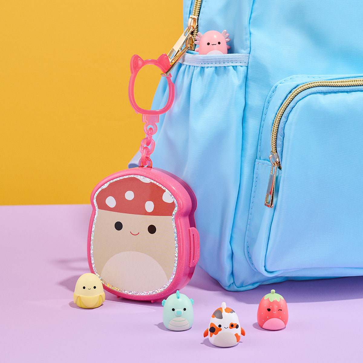 Original Squishmallows Squish-A-Longs Bag Clip