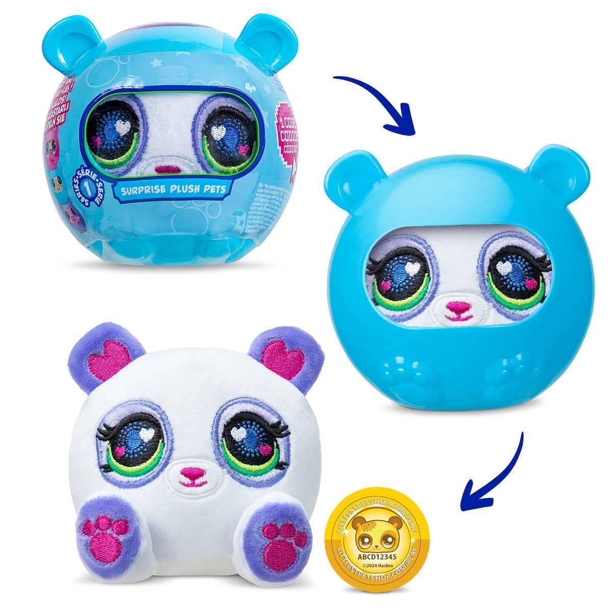 Littlest Pet Shop Plush Pets Mystery Capsule Assortment